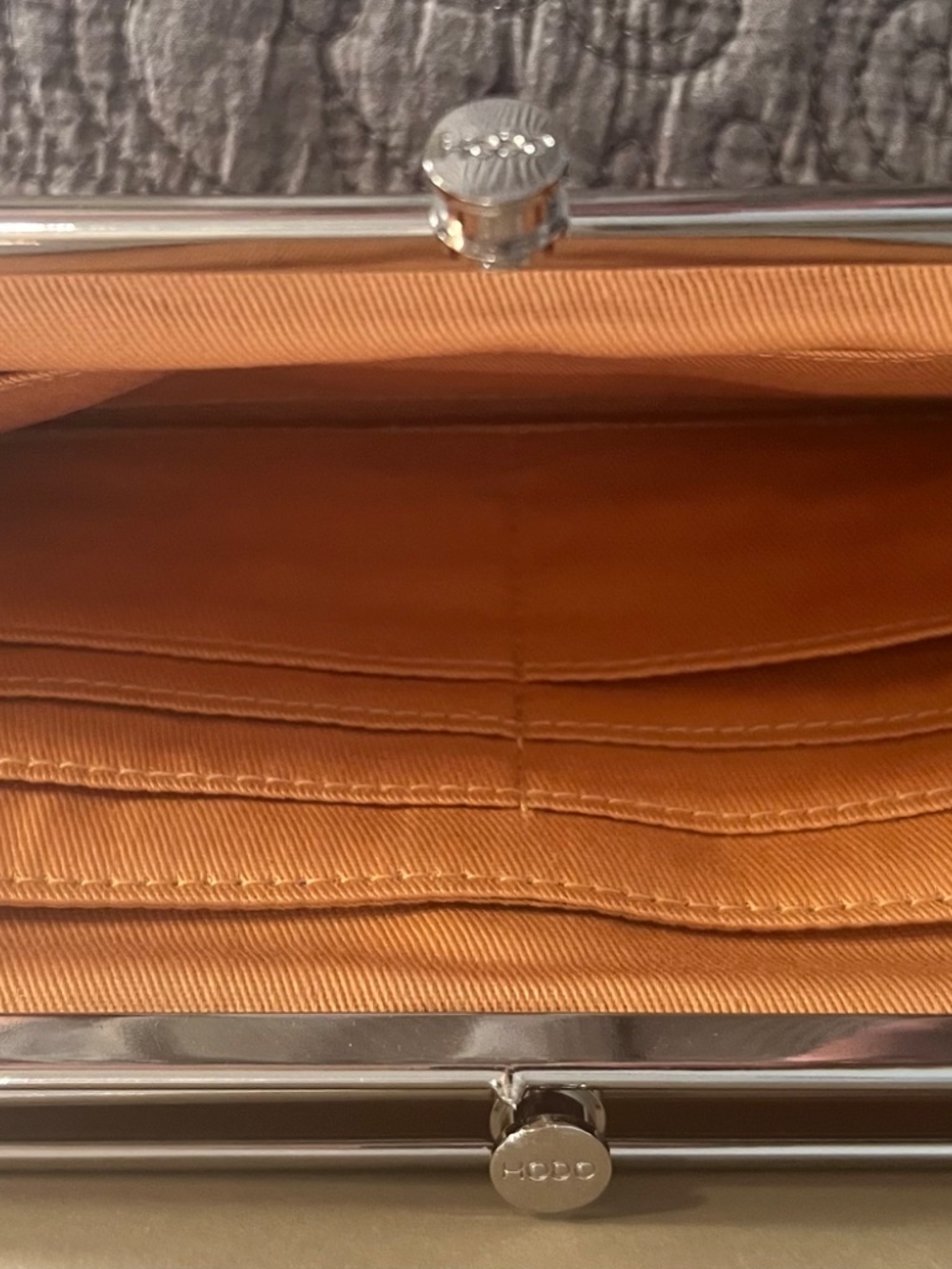 Hobo Leather “Snake Skin” Clutch-Wallet with Double Sides that Fold Out - Picture 6 of 6